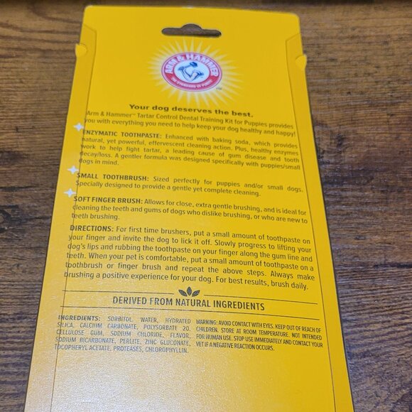 Arm & Hammer Dental Training Kit for Puppies Vanilla Ginger Flavor - Picture 5 of 12